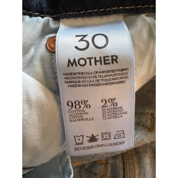 Mother The Looker Mid Rise Skinny Jeans Flowers From the Storm Size 30 - Picture 6 of 13